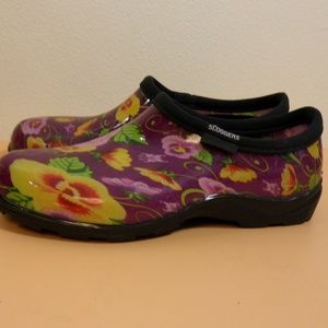 Sloggers Purple Women's 6 Pansy Prints Waterproof